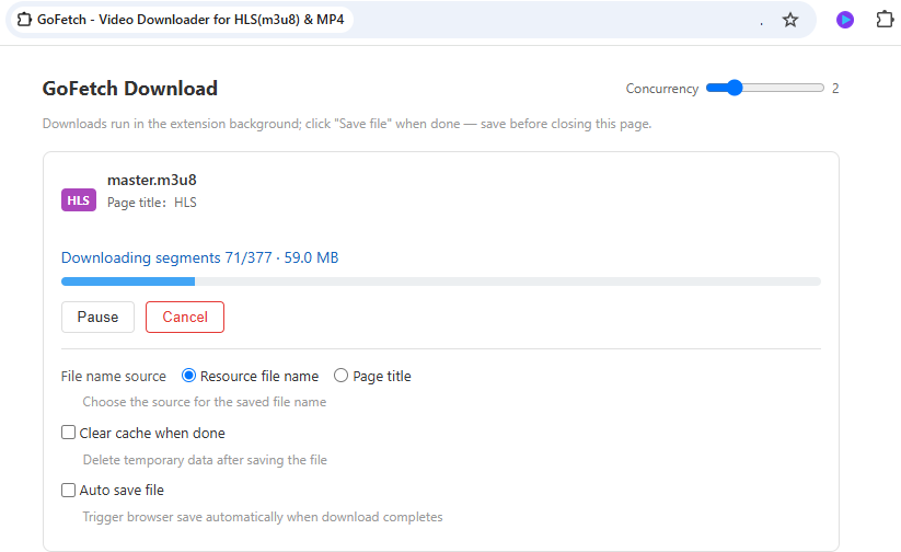 Download Begins
